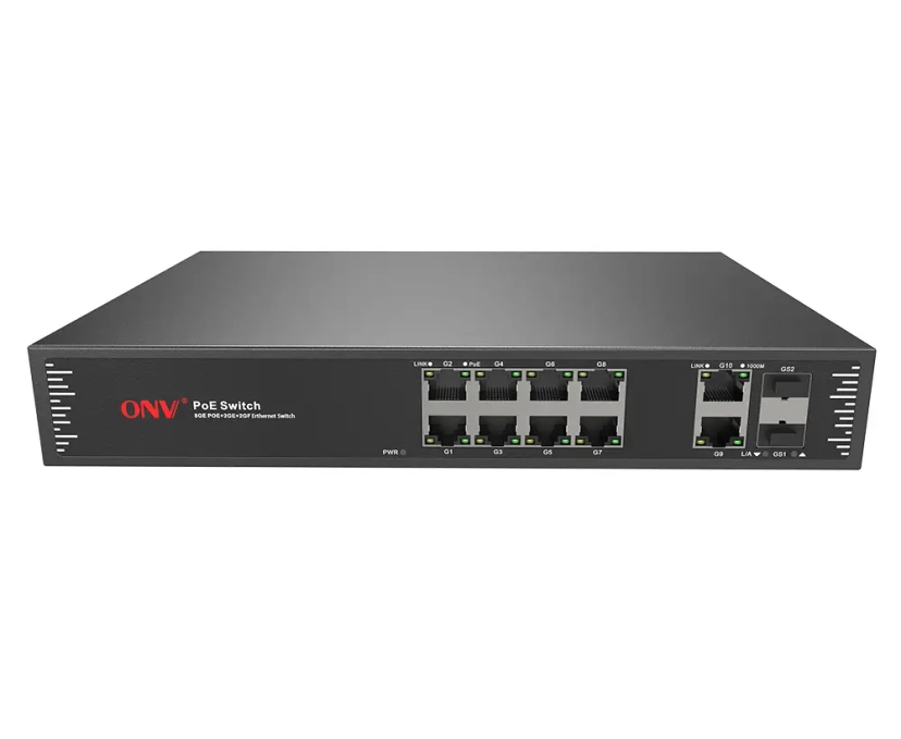 ONV Gigabit 12-port PoE switch