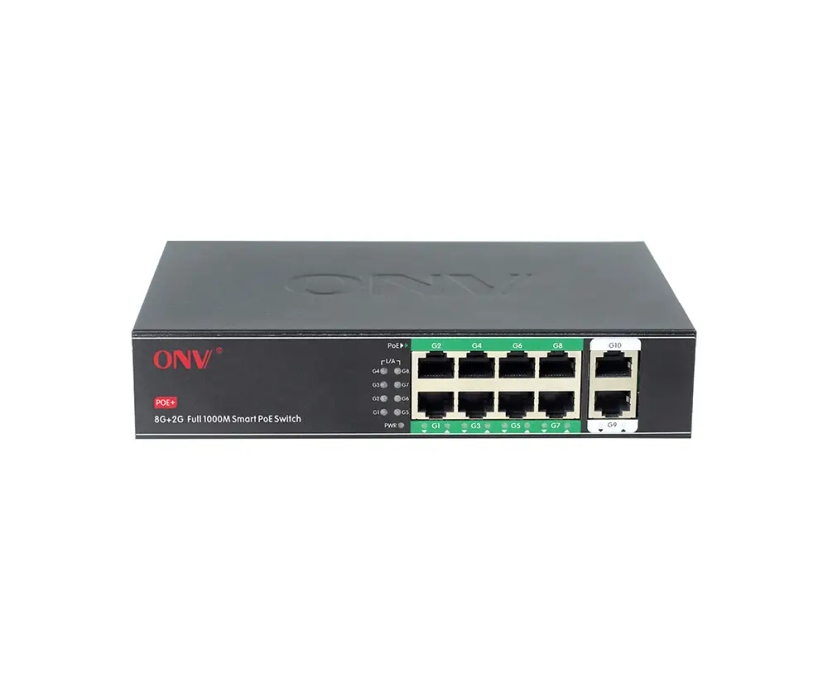 ONV Gigabit 10-port PoE switch