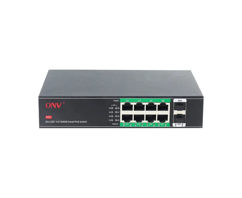 ONV Gigabit 10-port PoE switch