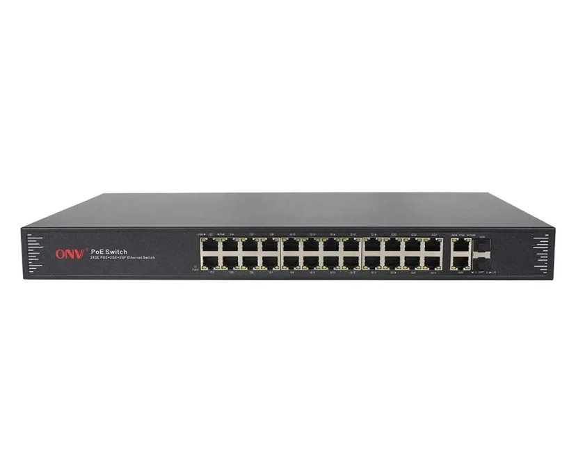 ONV Gigabit 28-port PoE switch