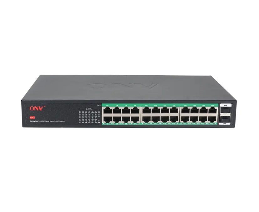 ONV Gigabit 26-port PoE switch