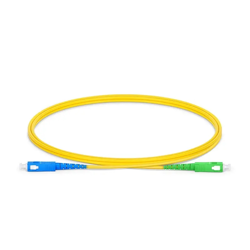 Bluestorm SC/APC to SC/UPC Simplex Single-Mode Fiber Optic Patch Cable