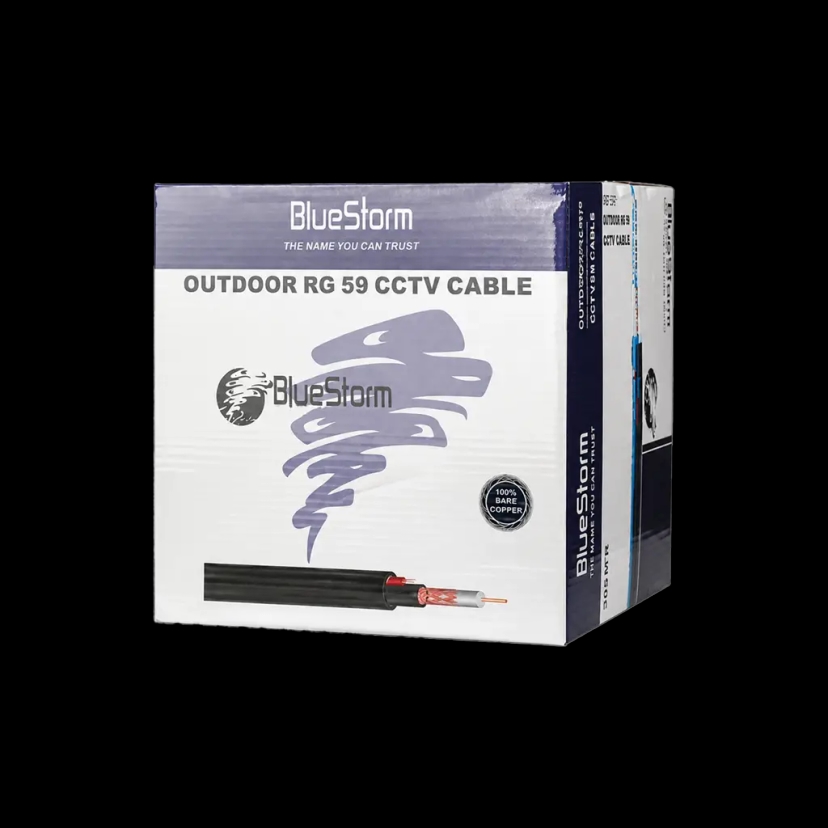 BlueStorm  RG59 Camera Cable with Inside Power Full Copper