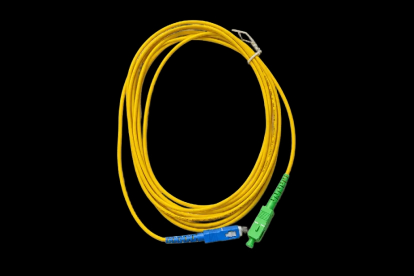 Bluestorm SC/APC to SC/UPC Simplex Single-Mode Fiber Optic Indoor Patch Cable
